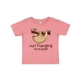 thumbnail image 1 of Inktastic Just Hanging Around with Cute Sloth Boys or Girls Baby T-Shirt, 1 of 5