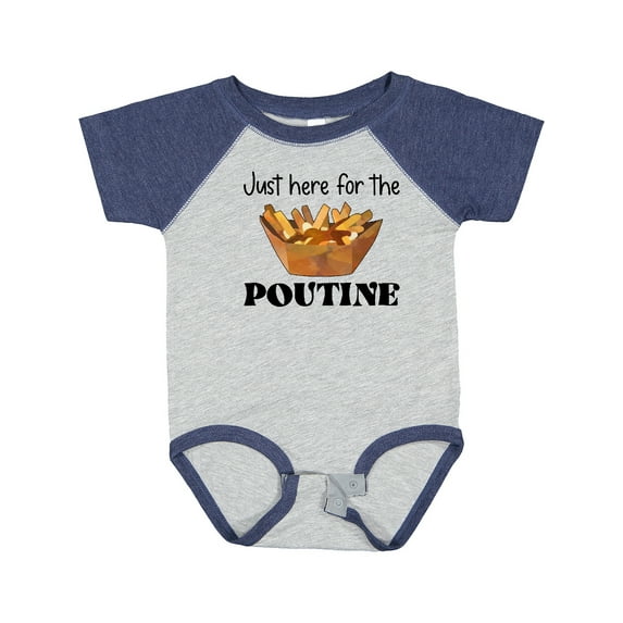 Inktastic Just Here for the Poutine Boys or Girls Baby Bodysuit