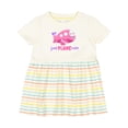 thumbnail image 1 of Inktastic Just Plane Cute Smiling Pink Airplane Girls Baby Dress, 1 of 5