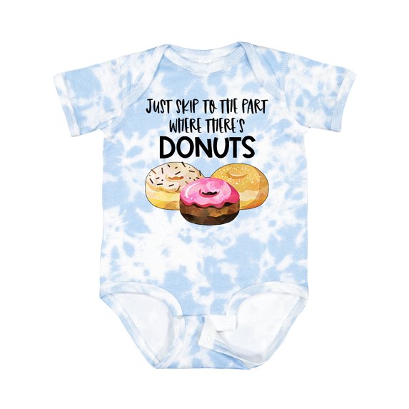 Inktastic Just Skip to the Part Where There's Donuts Boys or Girls Baby Bodysuit