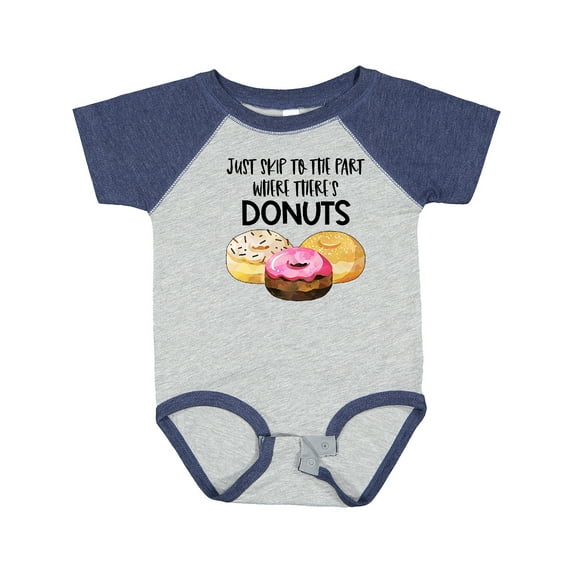 Inktastic Just Skip to the Part Where There's Donuts Boys or Girls Baby Bodysuit