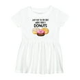 thumbnail image 1 of Inktastic Just Skip to the Part Where There's Donuts Girls Baby Dress, 1 of 5