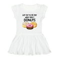 thumbnail image 1 of Inktastic Just Skip to the Part Where There's Donuts Girls Toddler Dress, 1 of 5