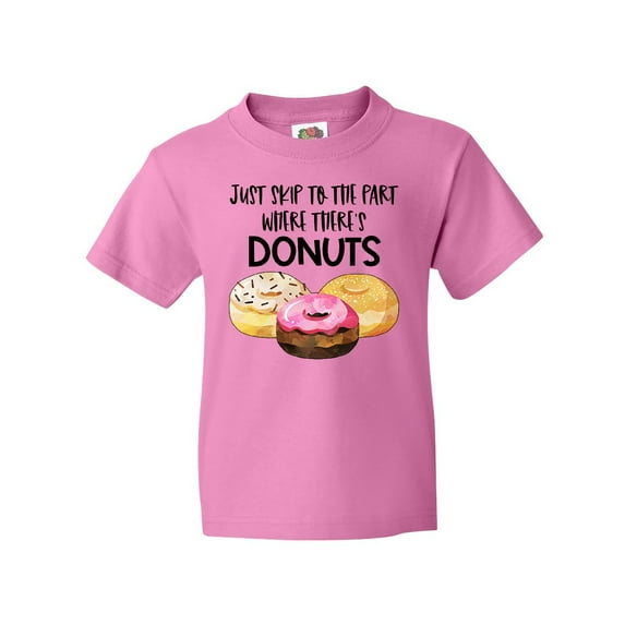 Inktastic Just Skip to the Part Where There's Donuts Youth T-Shirt