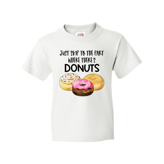 Inktastic Just Skip to the Part Where There's Donuts Youth T-Shirt