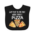 thumbnail image 1 of Inktastic Just Skip to the Part Where There's Pizza Boys or Girls Baby Bib, 1 of 4