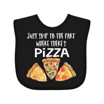 Inktastic Just Skip to the Part Where There's Pizza Boys or Girls Baby Bib