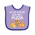 thumbnail image 1 of Inktastic Just Skip to the Part Where There's Pizza Boys or Girls Baby Bib, 1 of 4
