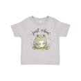 thumbnail image 1 of Inktastic Just Vibin' Frog Girls Baby T-Shirt, 1 of 5
