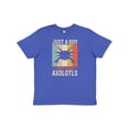 thumbnail image 1 of Inktastic Just a Boy Who Loves Axolotls Youth T-Shirt, 1 of 5