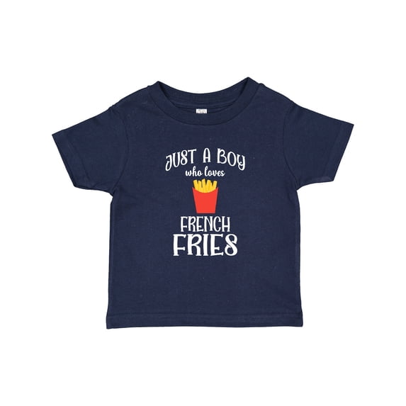 Inktastic Just a Boy Who Loves French Fries Boys Toddler T-Shirt