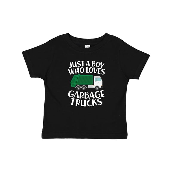 Inktastic Just a Boy Who Loves Garbage Trucks Boys Baby T-Shirt