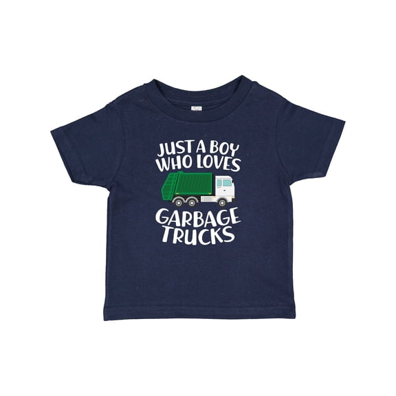 Inktastic Just a Boy Who Loves Garbage Trucks Boys Baby T-Shirt