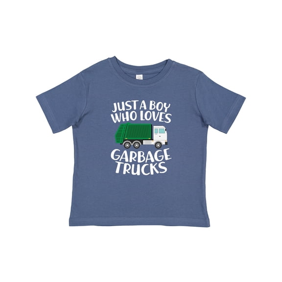 Inktastic Just a Boy Who Loves Garbage Trucks Boys Baby T-Shirt