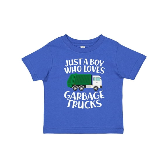 Inktastic Just a Boy Who Loves Garbage Trucks Boys Toddler T-Shirt