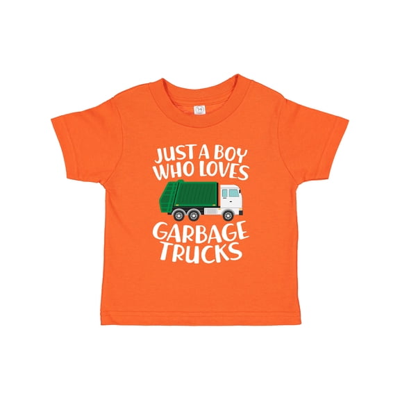 Inktastic Just a Boy Who Loves Garbage Trucks Boys Toddler T-Shirt
