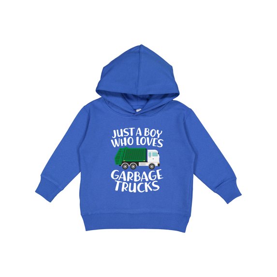 Inktastic Just a Boy Who Loves Garbage Trucks Toddler Hoodie