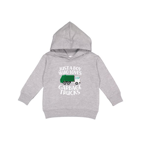 Inktastic Just a Boy Who Loves Garbage Trucks Toddler Hoodie