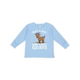 thumbnail image 1 of Inktastic Just a Boy Who Loves Goats Boys Long Sleeve Toddler T-Shirt, 1 of 5