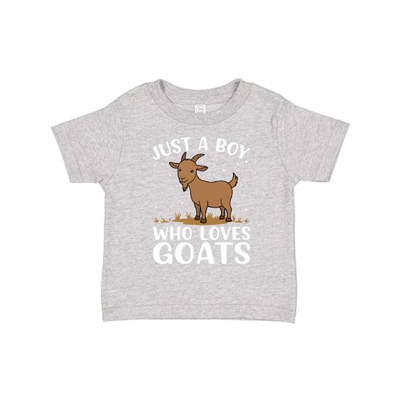 Inktastic Just a Boy Who Loves Goats Boys Toddler T-Shirt