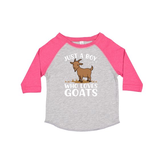 Inktastic Just a Boy Who Loves Goats Boys Toddler T-Shirt