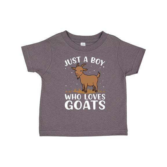 Inktastic Just a Boy Who Loves Goats Boys Toddler T-Shirt