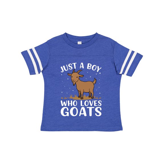 Inktastic Just a Boy Who Loves Goats Boys Toddler T-Shirt