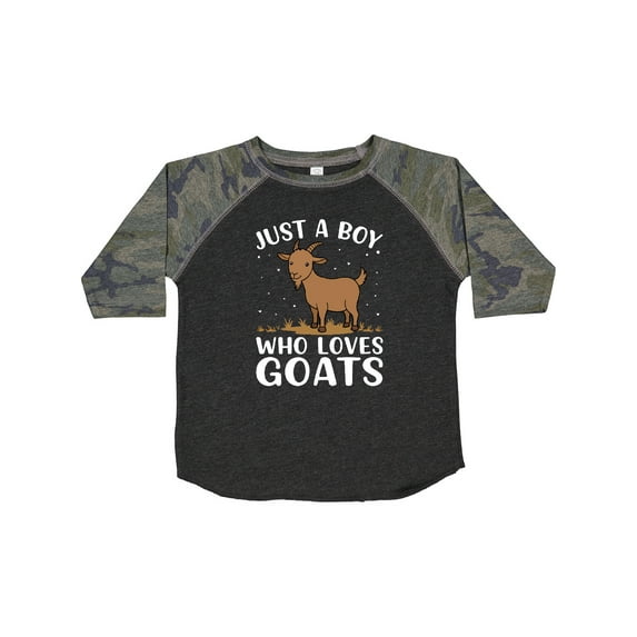 Inktastic Just a Boy Who Loves Goats Boys Toddler T-Shirt