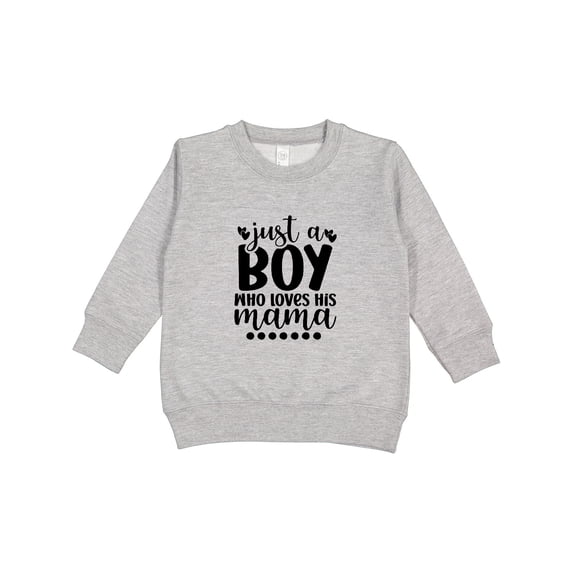 Inktastic Just a Boy Who Loves His Mama Toddler Sweatshirt