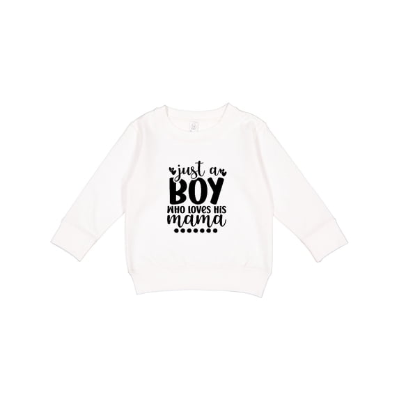 Inktastic Just a Boy Who Loves His Mama Toddler Sweatshirt