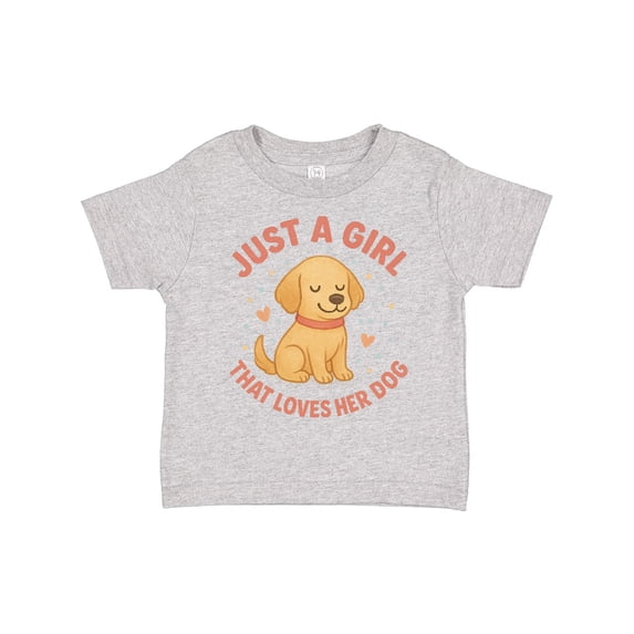 Inktastic Just a Girl That Loves Her Dog Boys or Girls Toddler T-Shirt