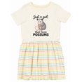 thumbnail image 1 of Inktastic Just a Girl That Loves Possums Girls Toddler Dress, 1 of 5