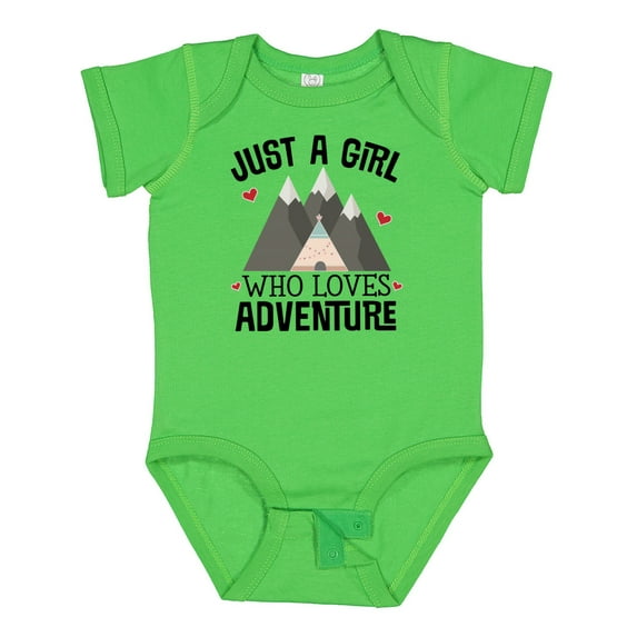Inktastic Just a Girl Who Loves Adventure Girls Baby Bodysuit