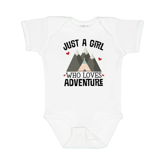 Inktastic Just a Girl Who Loves Adventure Girls Baby Bodysuit