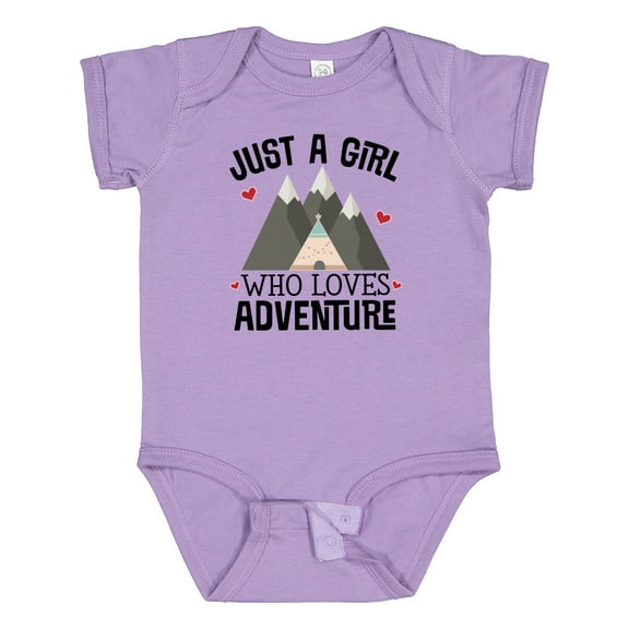 Inktastic Just a Girl Who Loves Adventure Girls Baby Bodysuit