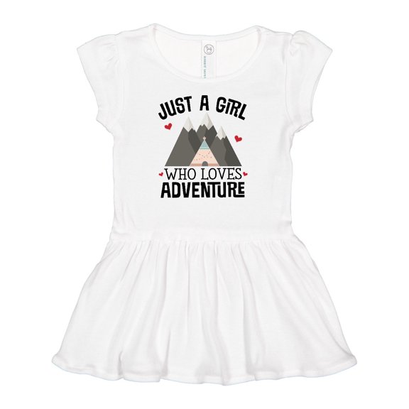 Inktastic Just a Girl Who Loves Adventure Girls Baby Dress