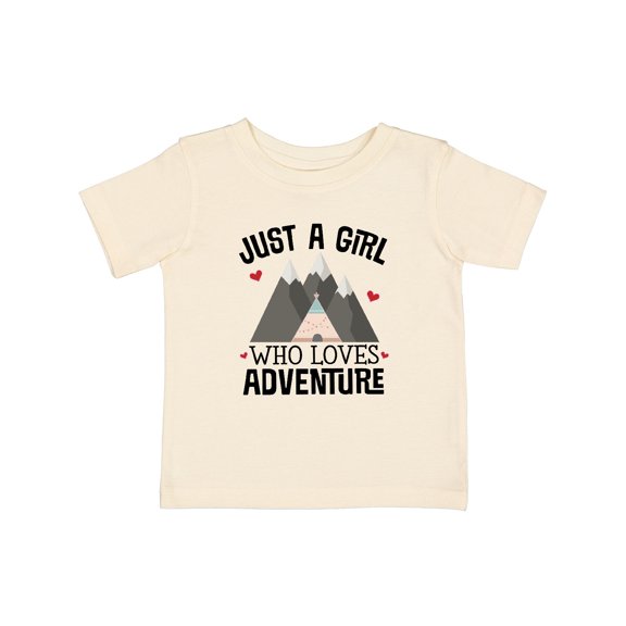 Inktastic Just a Girl Who Loves Adventure Girls Baby T-Shirt
