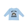thumbnail image 1 of Inktastic Just a Girl Who Loves Adventure Girls Long Sleeve Toddler T-Shirt, 1 of 5