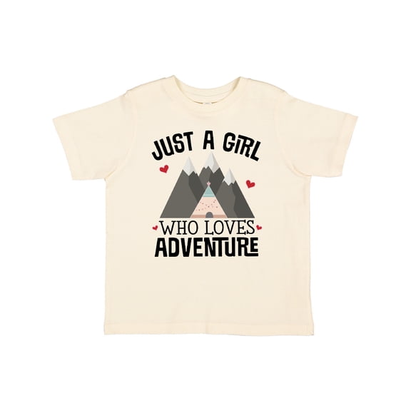 Inktastic Just a Girl Who Loves Adventure Girls Toddler T-Shirt
