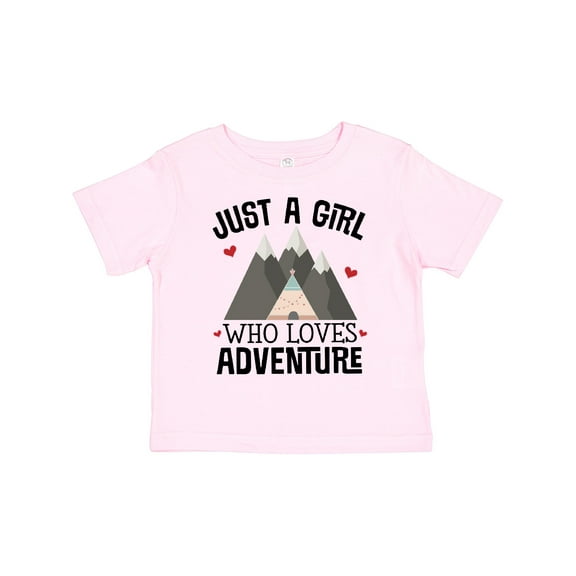 Inktastic Just a Girl Who Loves Adventure Girls Toddler T-Shirt