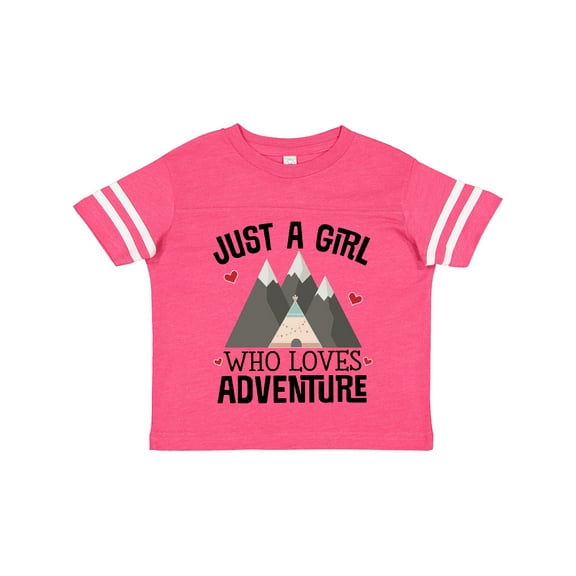 Inktastic Just a Girl Who Loves Adventure Girls Toddler T-Shirt