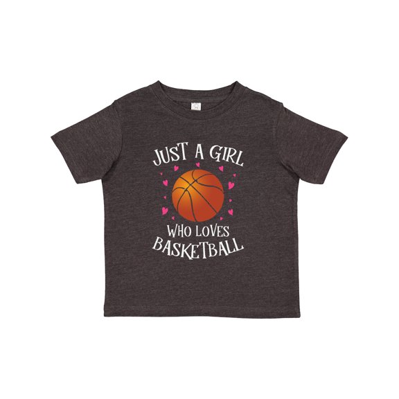 Inktastic Just a Girl Who Loves Basketball Girls Toddler T-Shirt
