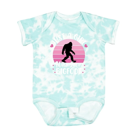 Inktastic Just a Girl Who Loves Bigfoot Girls Baby Bodysuit