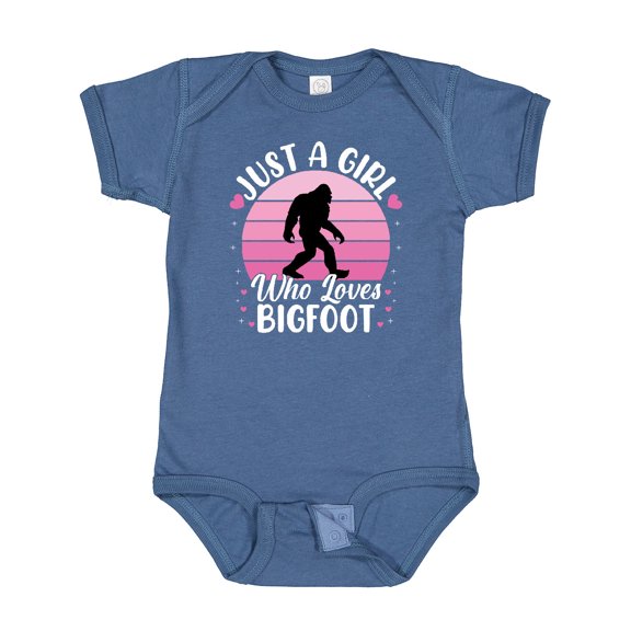 Inktastic Just a Girl Who Loves Bigfoot Girls Baby Bodysuit