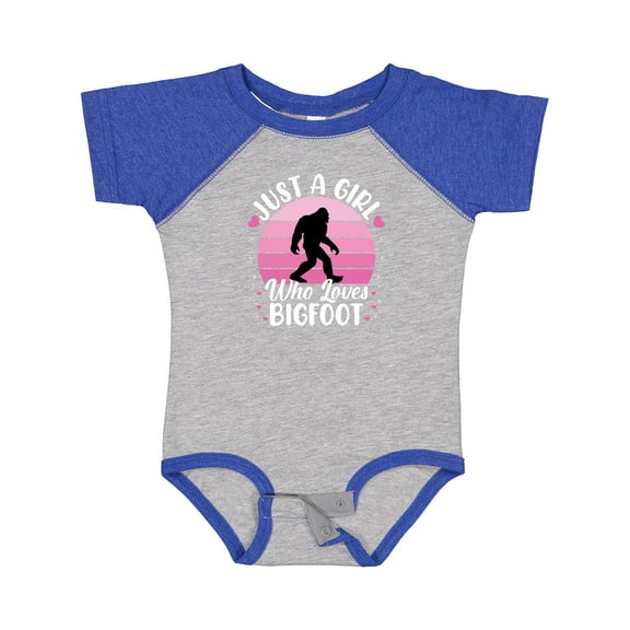 Inktastic Just a Girl Who Loves Bigfoot Girls Baby Bodysuit