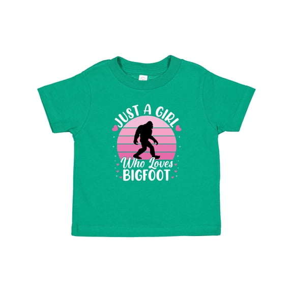 Inktastic Just a Girl Who Loves Bigfoot Girls Baby T-Shirt