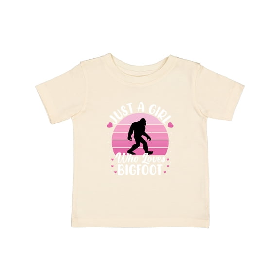 Inktastic Just a Girl Who Loves Bigfoot Girls Baby T-Shirt