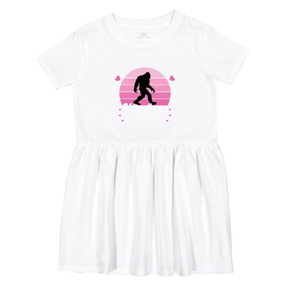 Inktastic Just a Girl Who Loves Bigfoot Girls Toddler Dress