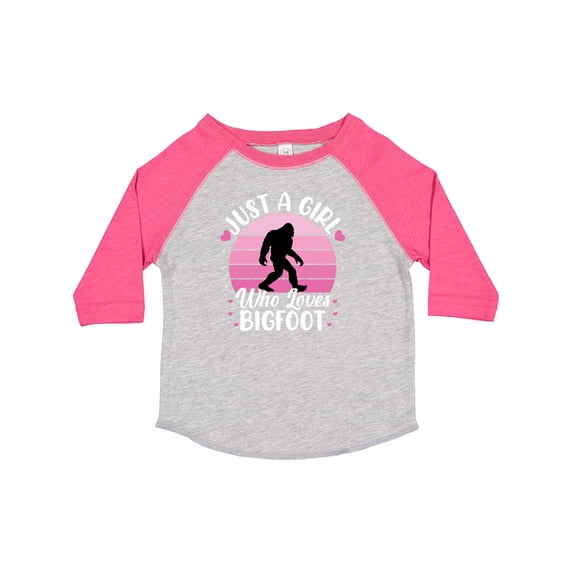 Inktastic Just a Girl Who Loves Bigfoot Girls Toddler T-Shirt
