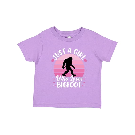 Inktastic Just a Girl Who Loves Bigfoot Girls Toddler T-Shirt